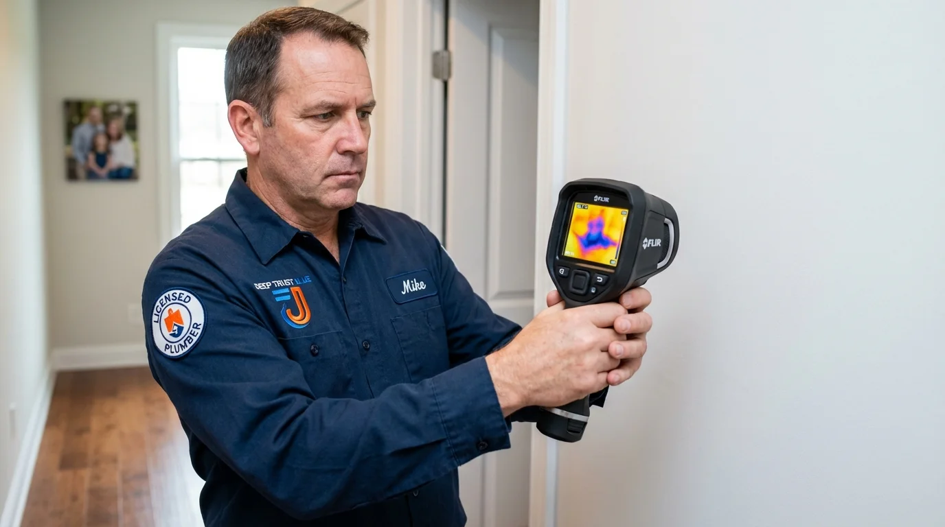 Thermal imaging leak detection by Johns Plumbing LLC in Combes